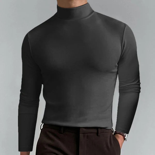 Men's long-sleeved slim-fit turtleneck sweater