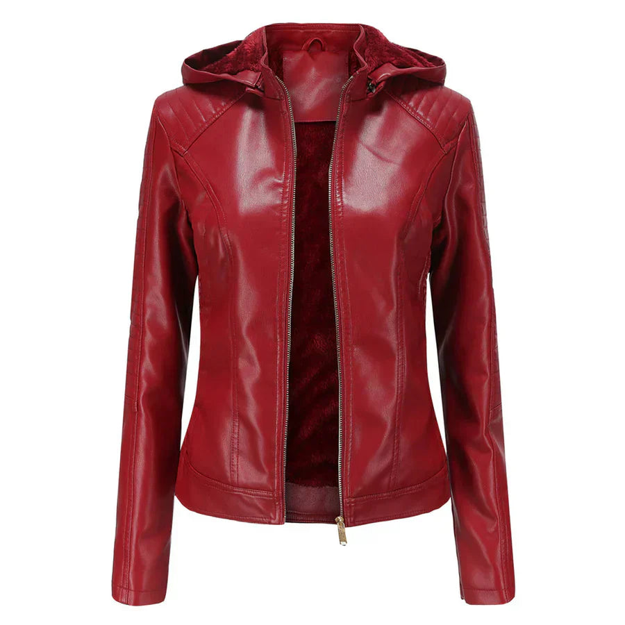 Mirjete - elegant leather jacket for a timeless look