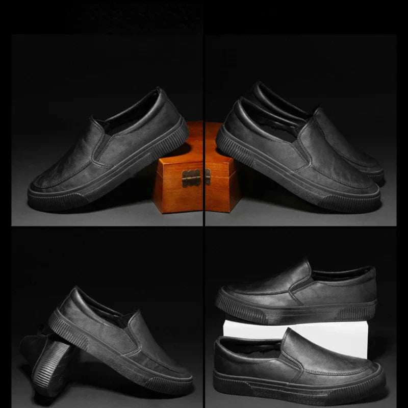 Elegant leather loafers for men