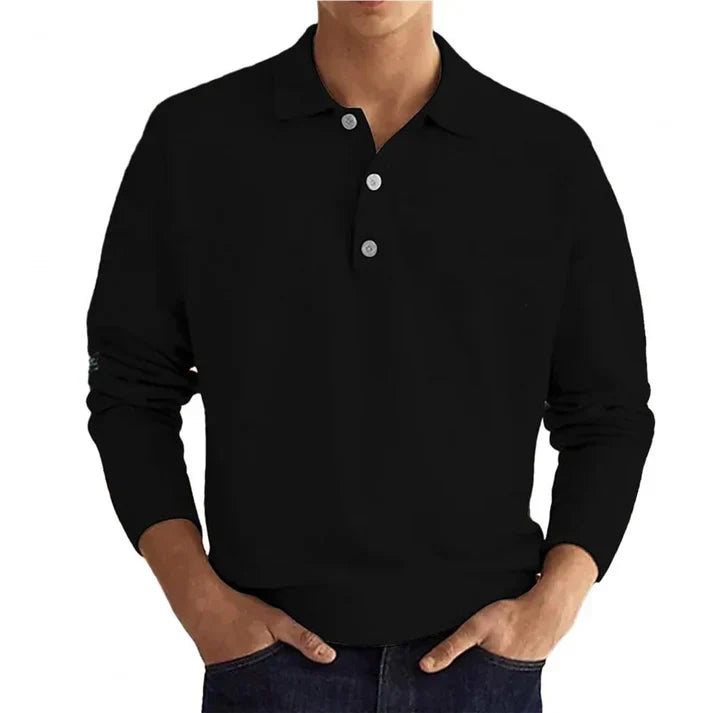 Elias - polo shirt long sleeves