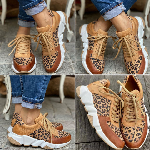 Claire - leopard print sneakers