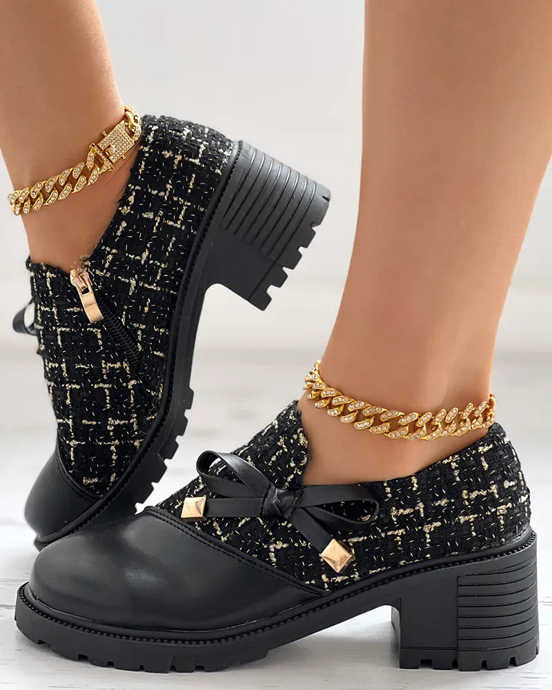 Schuhe mit Reißverschluss und Absatz für Frauen Mivona