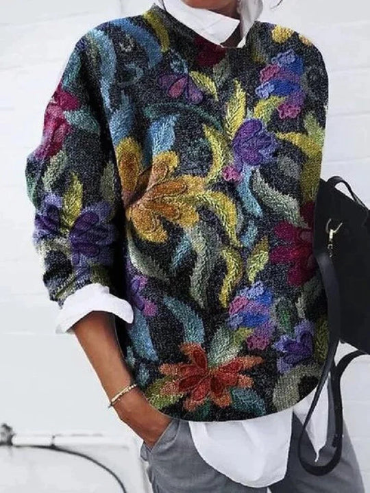 Elsie - floral sweater