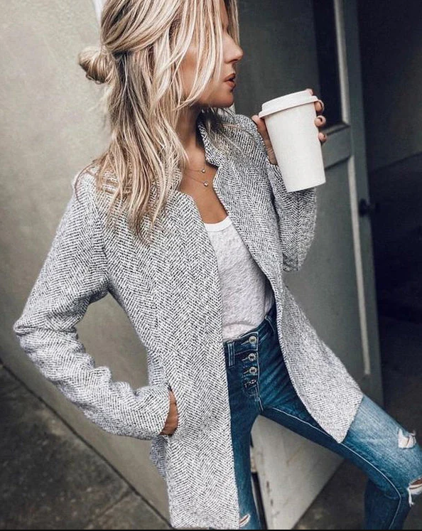 Bonnie - casual blazer with long sleeves