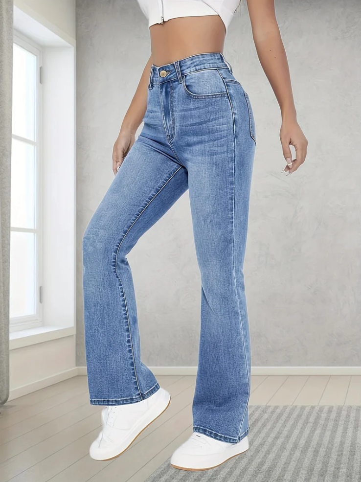Lovisa - light blue bootcut jeans