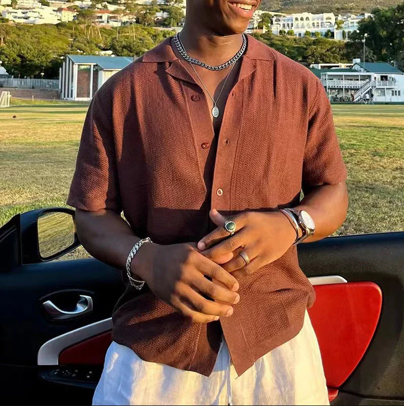 Tassilo - men's sweater with polo collar