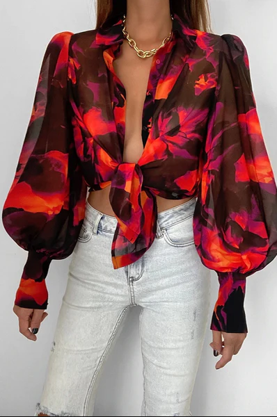 Nile - women's blouse made of soft stretch material