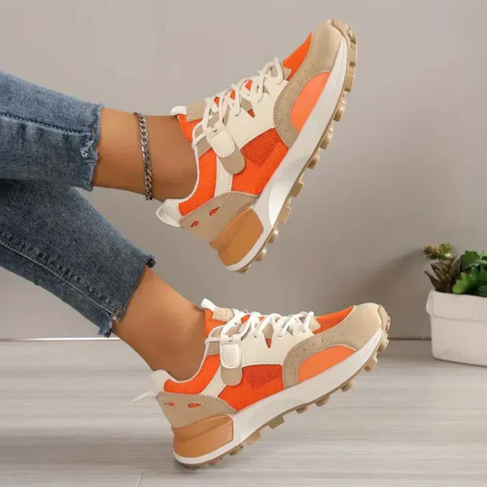 Colorblock - casual sneakers with a lightweight design for women