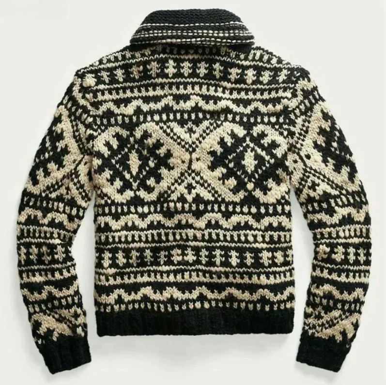 Augustus - warm and comfortable Vinage knitted sweater for men