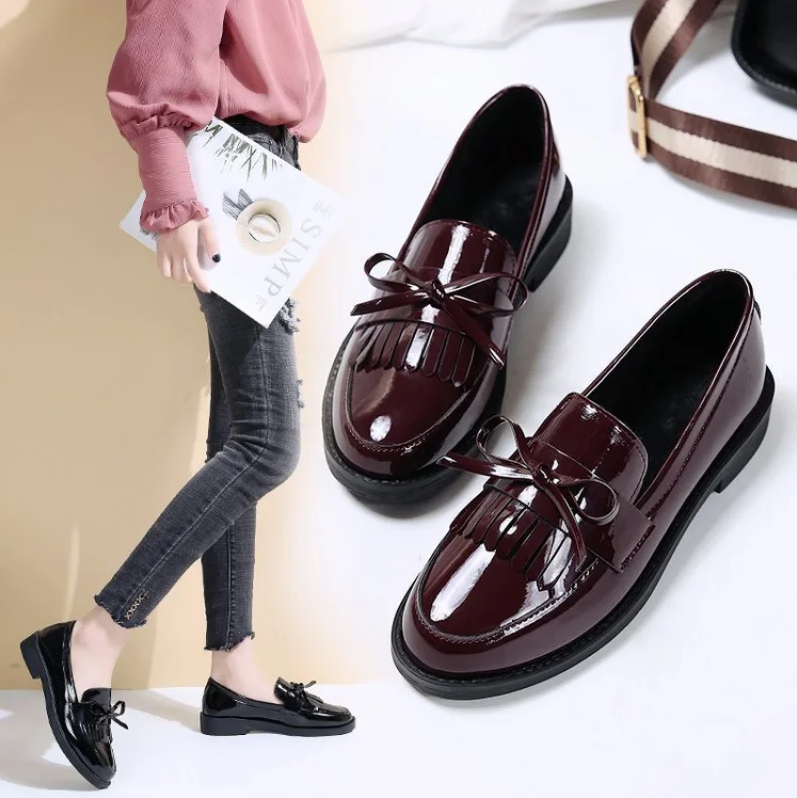 Women's Leather Tassel Loafers