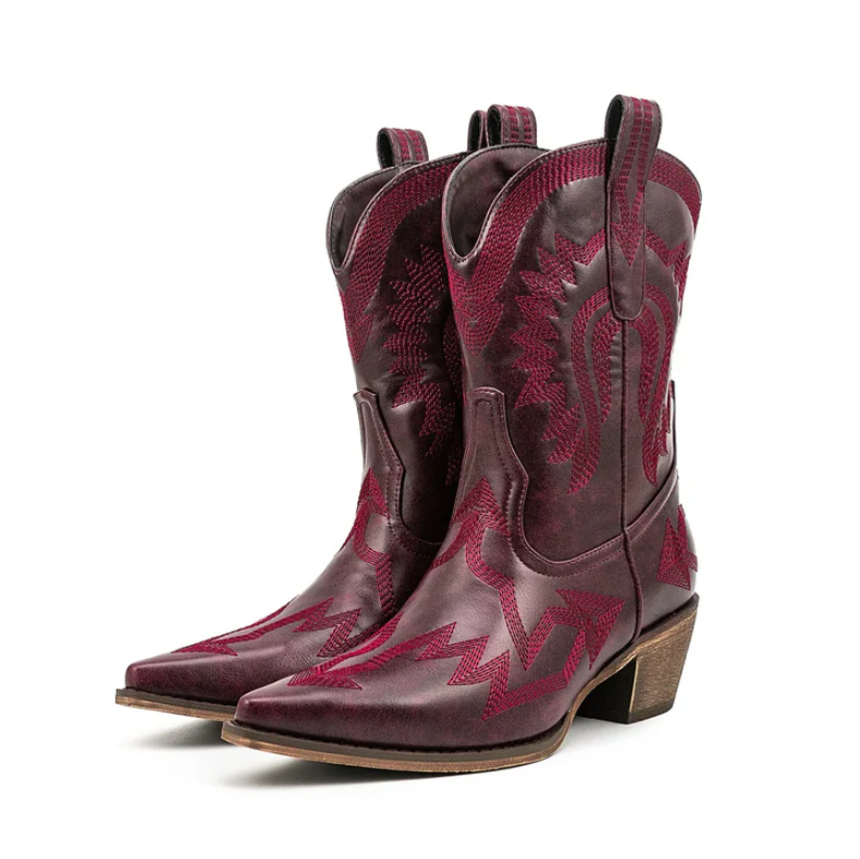 Sinaa | classic western leather cowboy boots for women