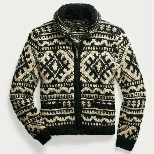 Augustus - warm and comfortable Vinage knitted sweater for men