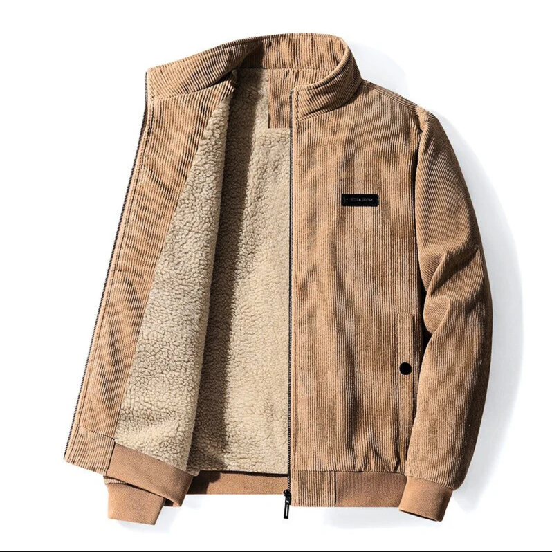 Roger - retro corduroy jacket with cozy sherpa lining