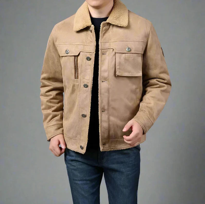 Barun - casual jacket with velvet lining