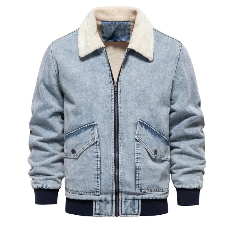 Tony - casual denim bomber jacket