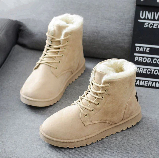 Casual warm winter boots with cozy comfort for women