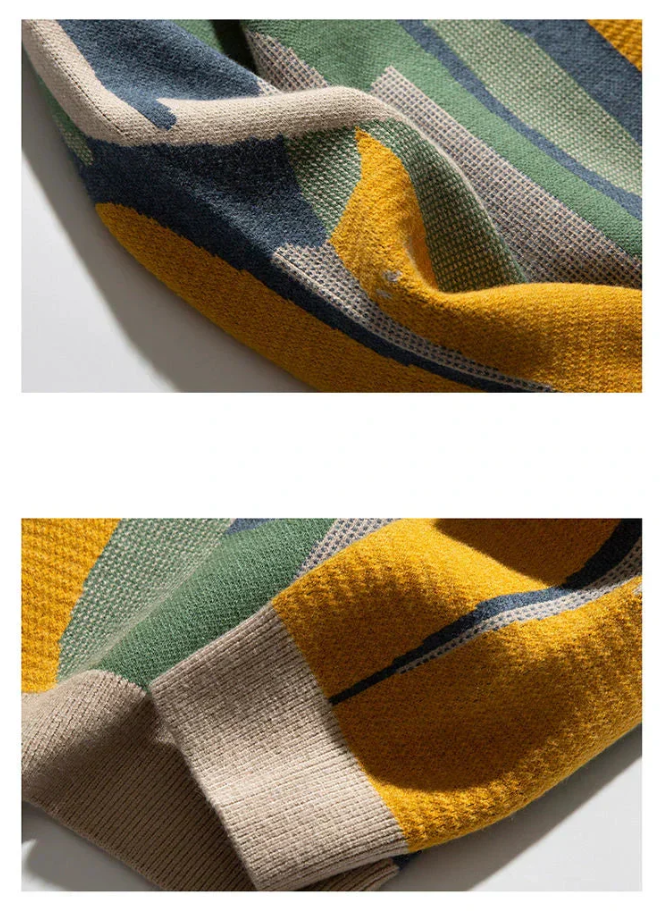 Knitted women's sweater with cat motif - cozy and warm