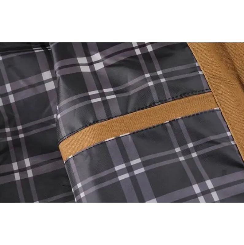 Long winter coat for men - waterproof with hood and practical pockets