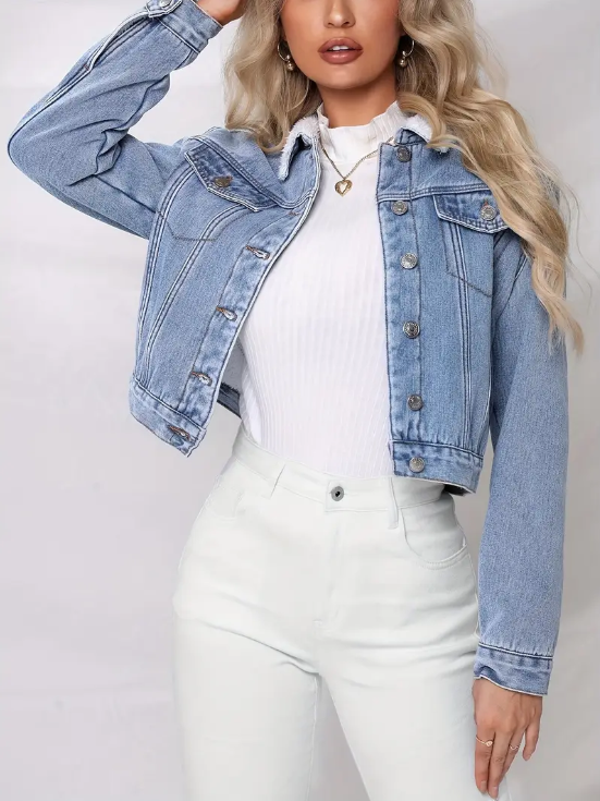 Rashana - short jacket made of cotton denim