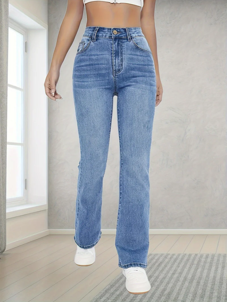Lovisa - light blue bootcut jeans