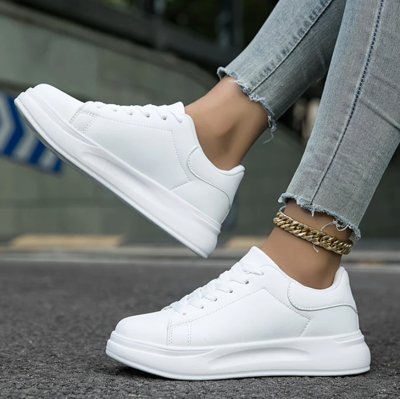 Amir | classic white lace-up shoes for women