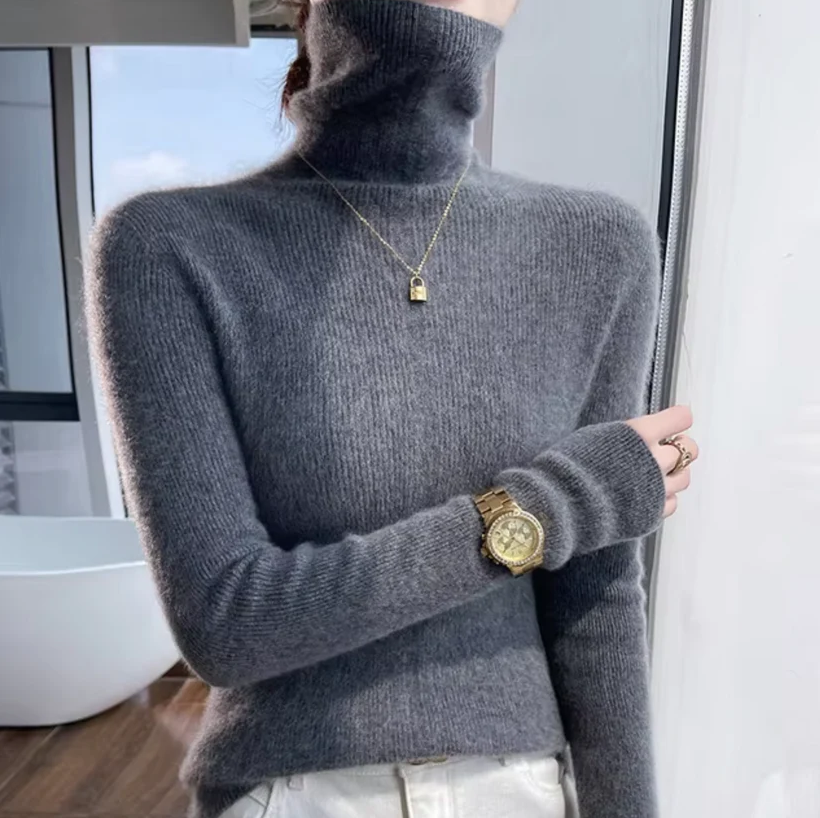 Athena - turtleneck sweater in wool and cashmere