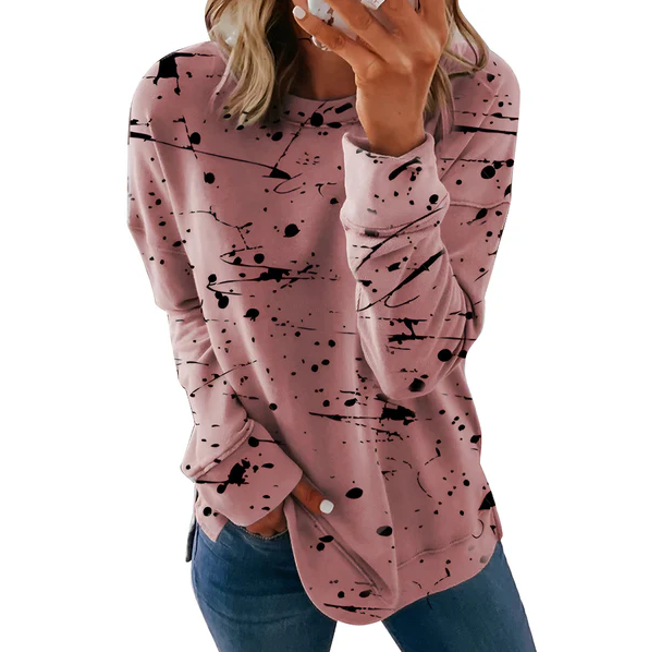 Daphne - vibrant tie-dye long sleeve top