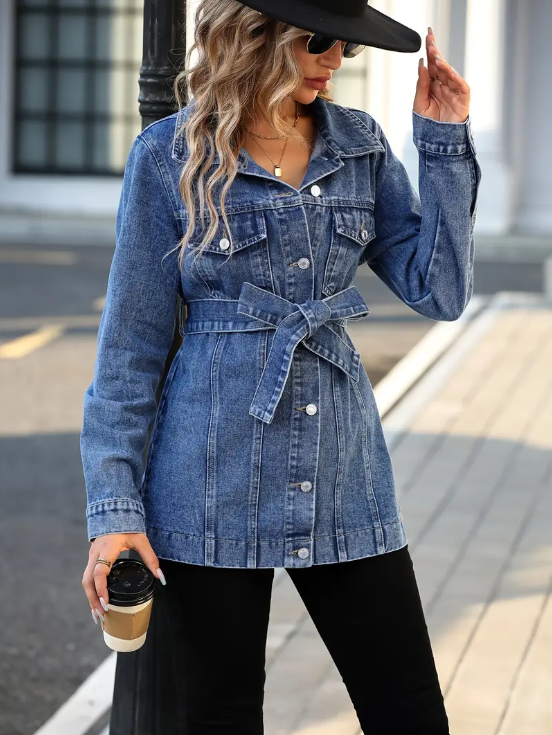 Primrose - stylish denim jacket made of cotton