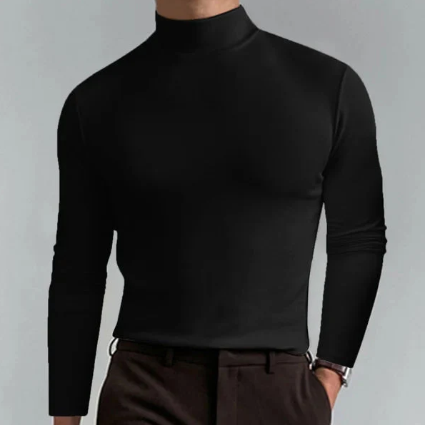Slim-fit turtleneck with long sleeves - Oliver