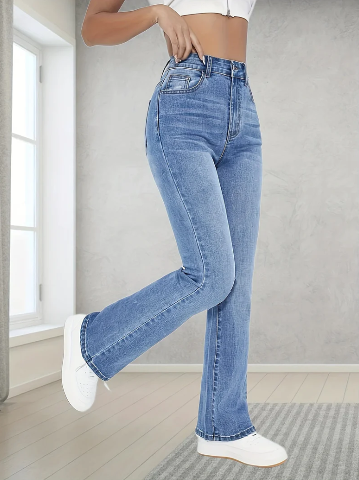 Lovisa - light blue bootcut jeans