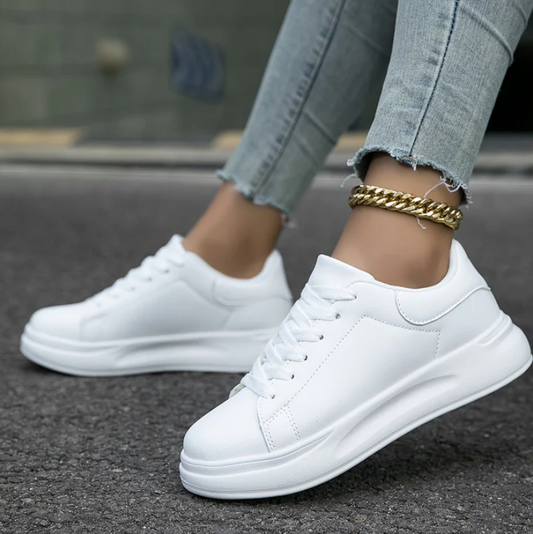 Amir | classic white lace-up shoes for women