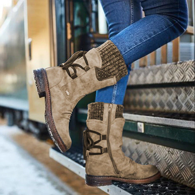 Stylish warm winter boots for women