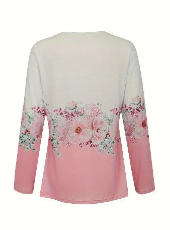 British elegant floral lace blouse