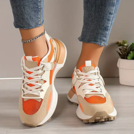 Colorblock - casual sneakers with a lightweight design for women