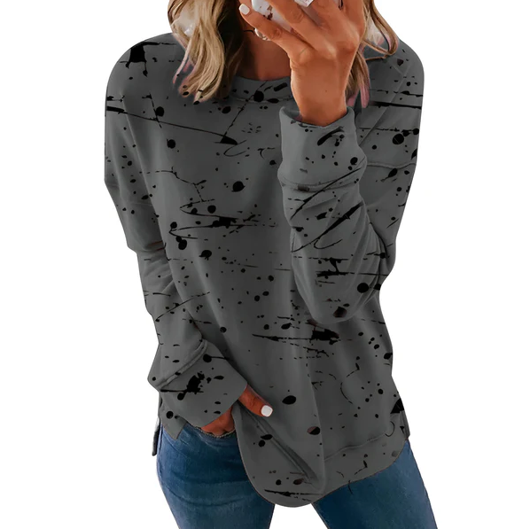 Daphne - vibrant tie-dye long sleeve top