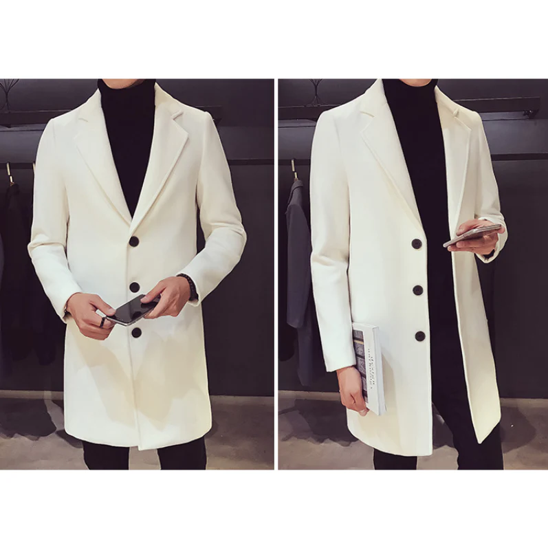 Men's wool coat, elegant business jacket - office and leisure