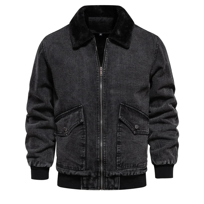 Tony - casual denim bomber jacket