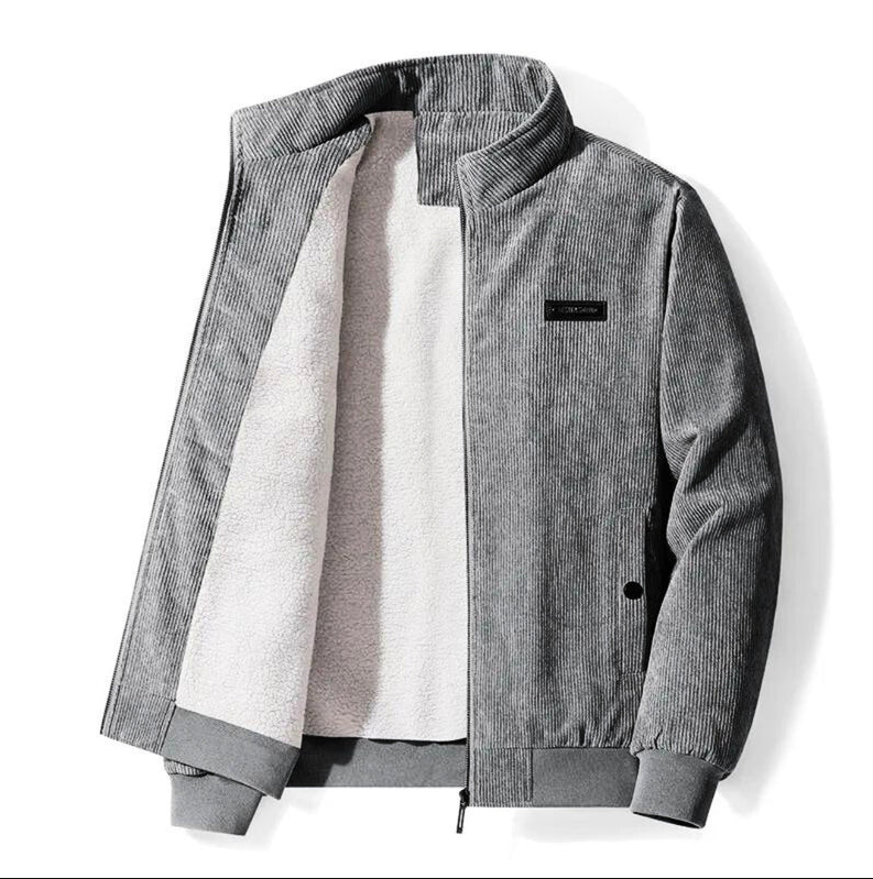 Roger - retro corduroy jacket with cozy sherpa lining
