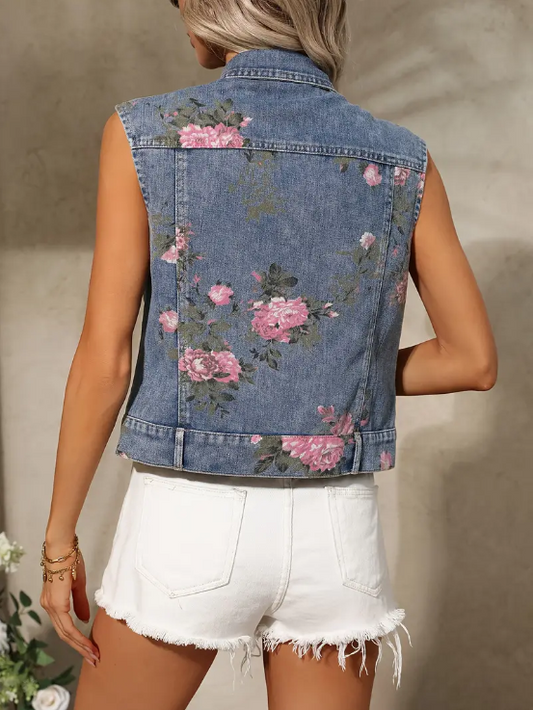 Bathsheba - sleeveless denim vest made of cotton