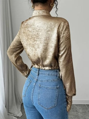 Ida - elegant wrap blouse