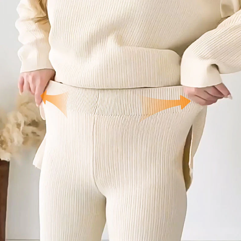 Lauren | chic v-neck two-piece set for women