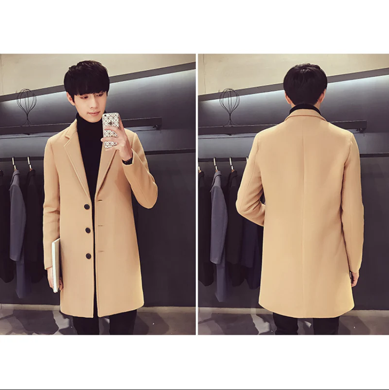 Men's wool coat, elegant business jacket - office and leisure