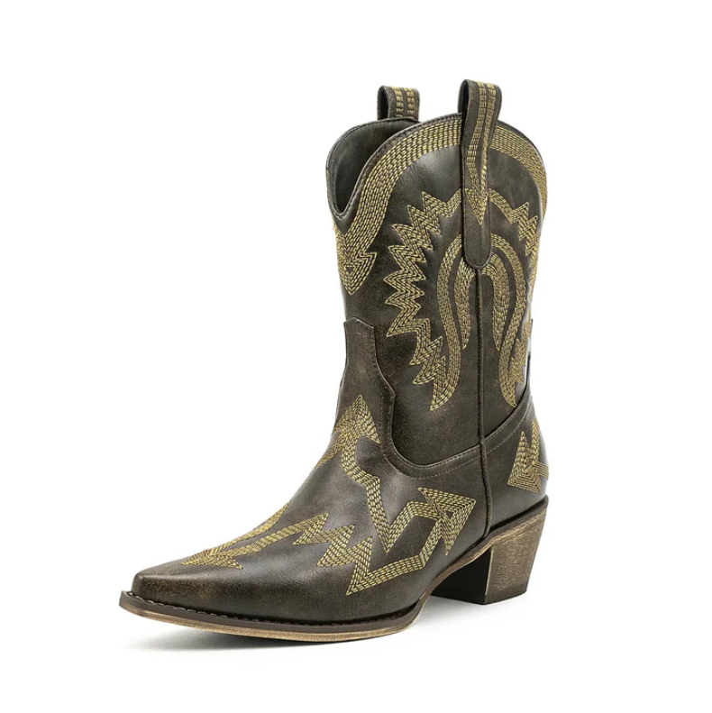 Sinaa | classic western leather cowboy boots for women