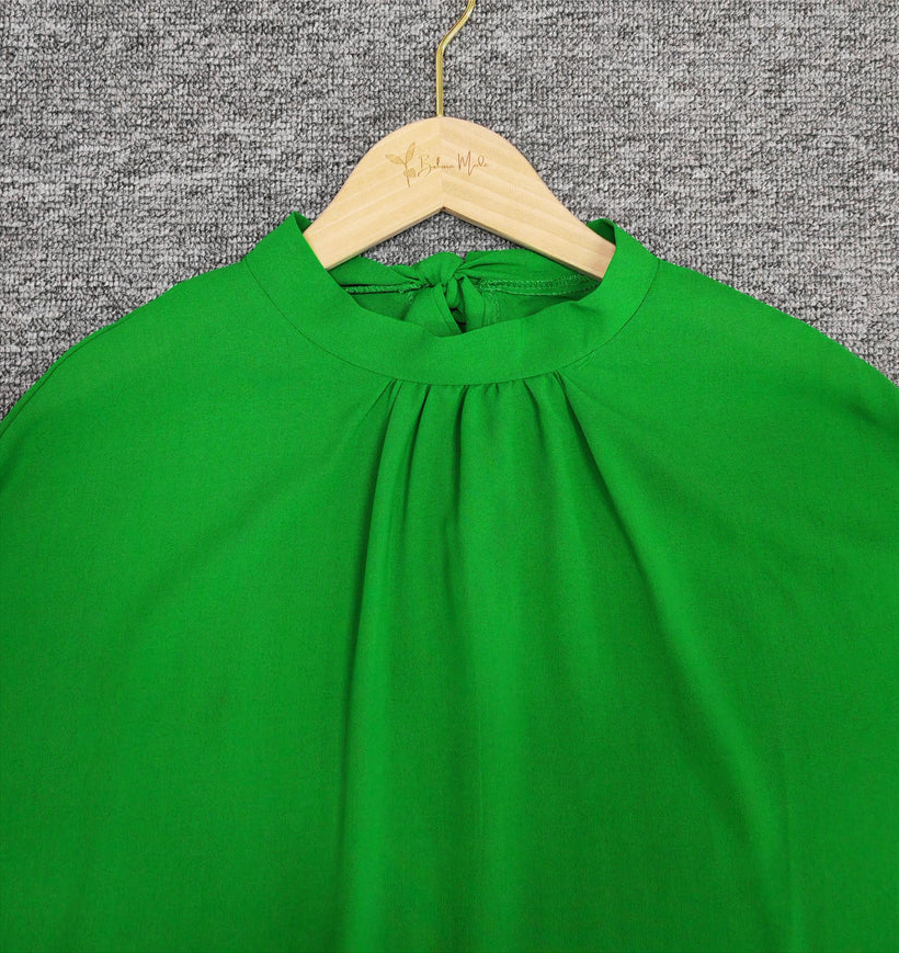 FallStyle - trendy plain top with short sleeves