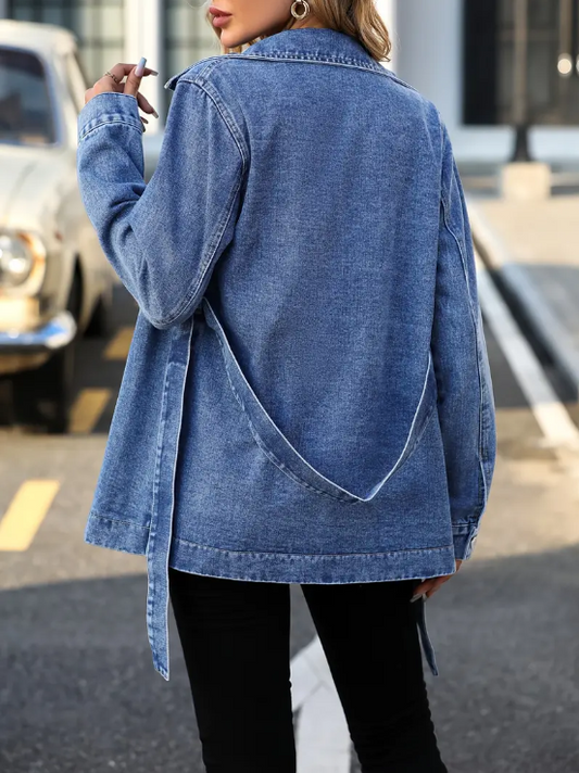 Primrose - stylish denim jacket made of cotton