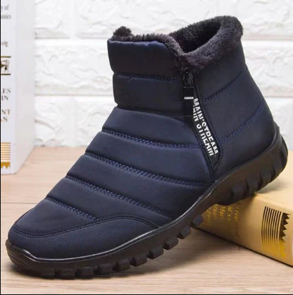 Javier - waterproof warm cotton boots with drawstring