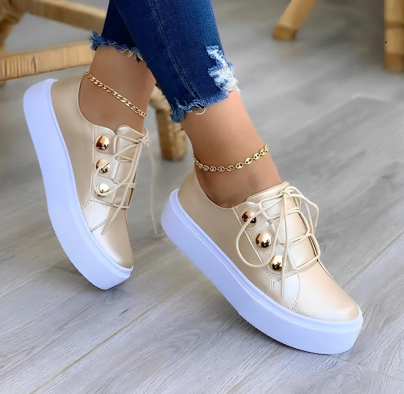 Alyssa – canvas platform sneakers
