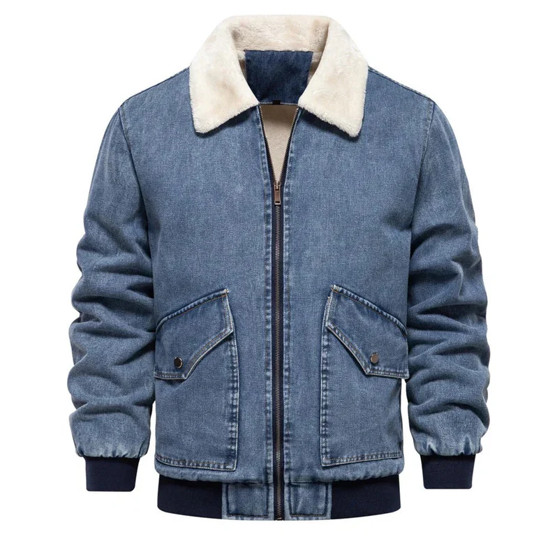 Tony - casual denim bomber jacket