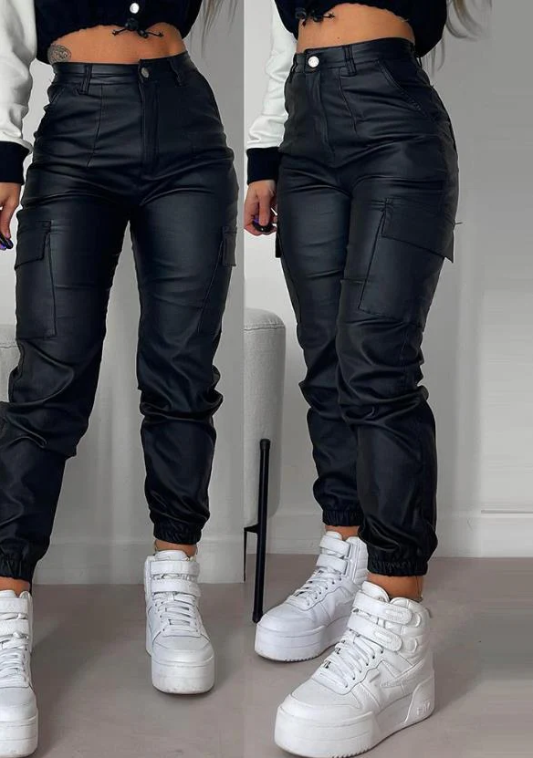 J2K | leather cargo pants