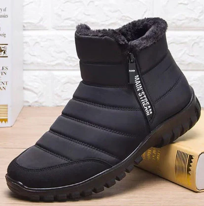 Javier - waterproof warm cotton boots with drawstring